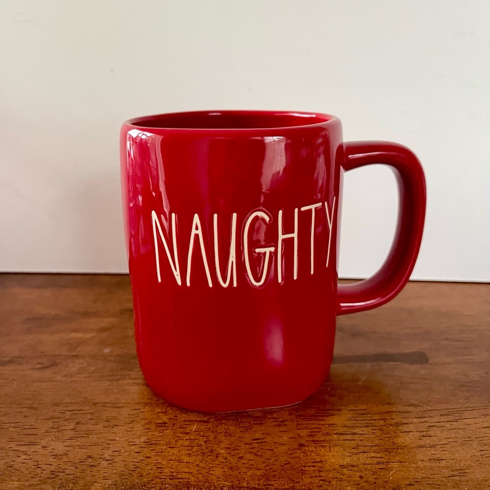 Rae Dunn Artisan Collections By Magenta Naughty Nice Mug Red